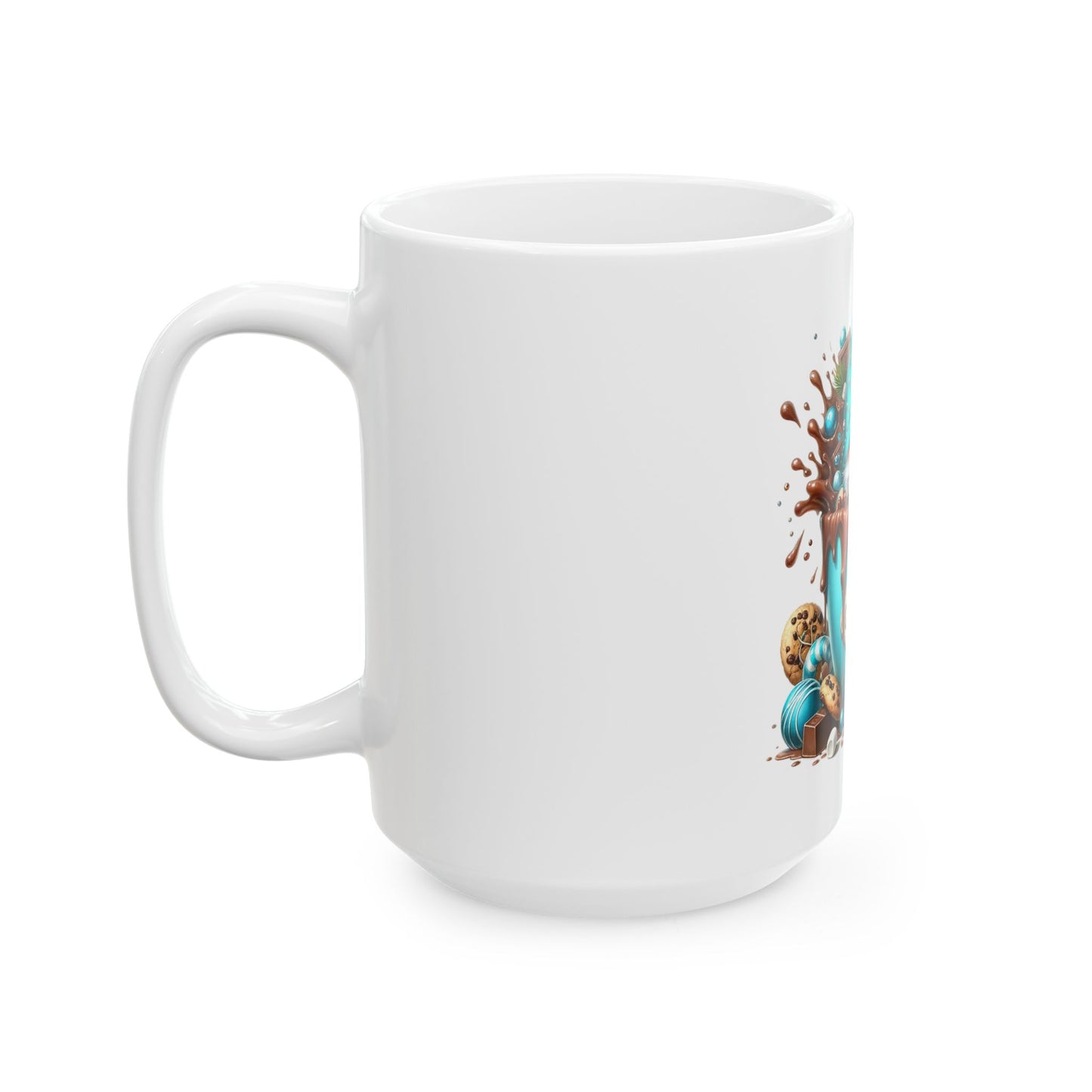 Hot Chocolate Ceramic Mug, (11oz, 15oz)