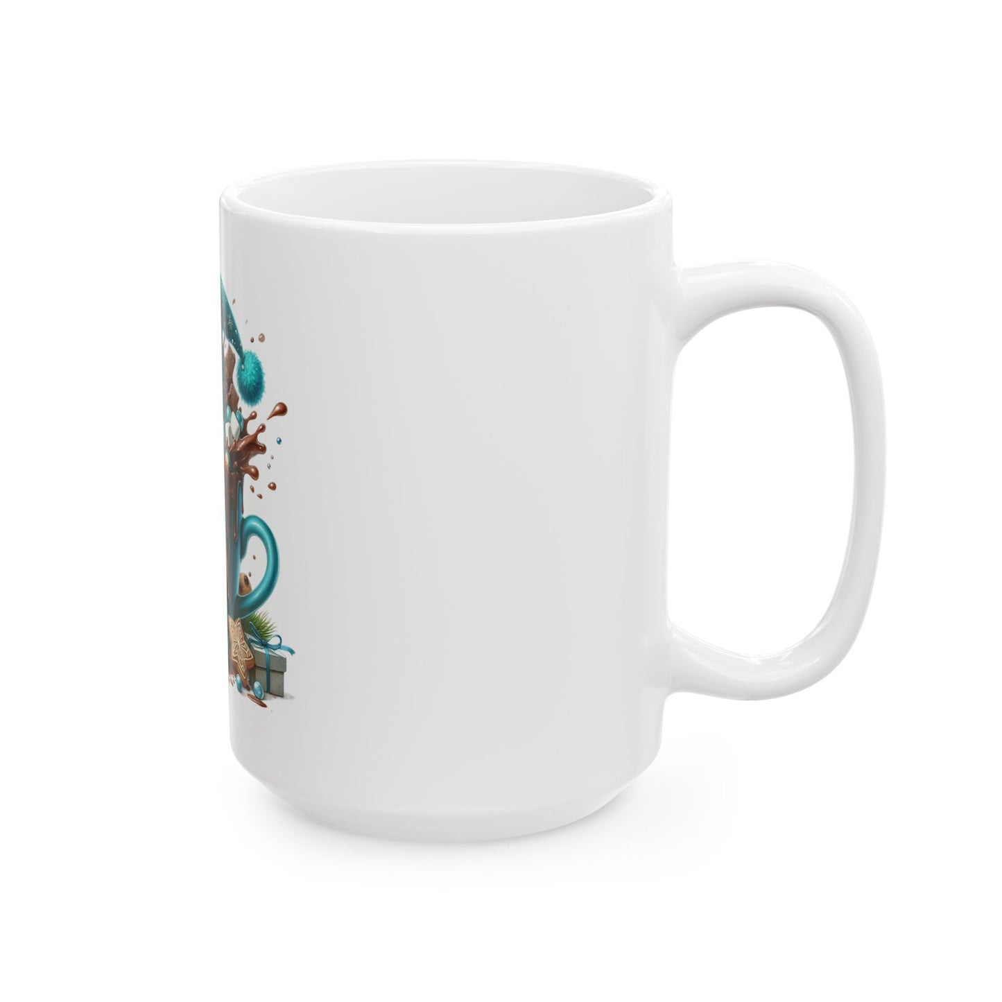 Hot Chocolate Ceramic Mug, (11oz, 15oz)