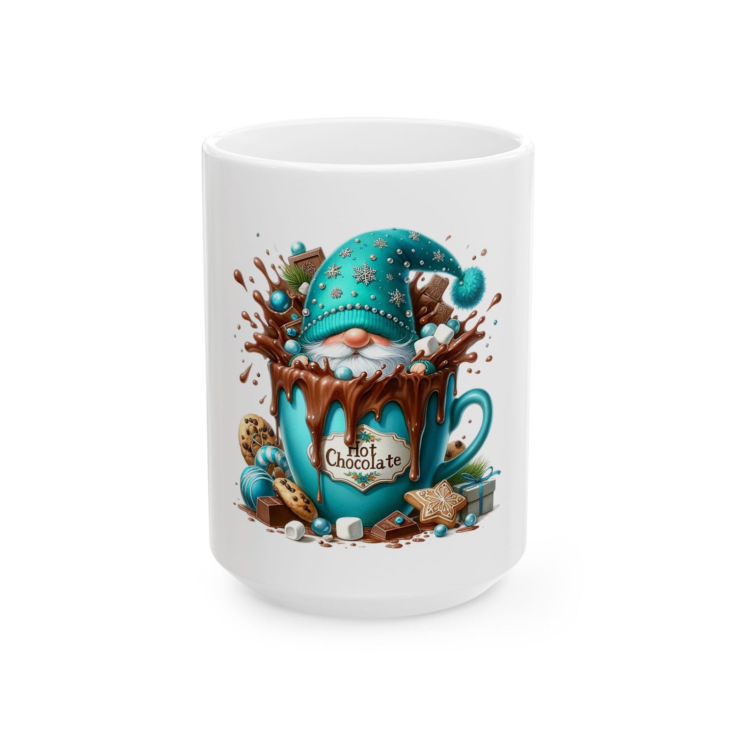 Hot Chocolate Ceramic Mug, (11oz, 15oz)