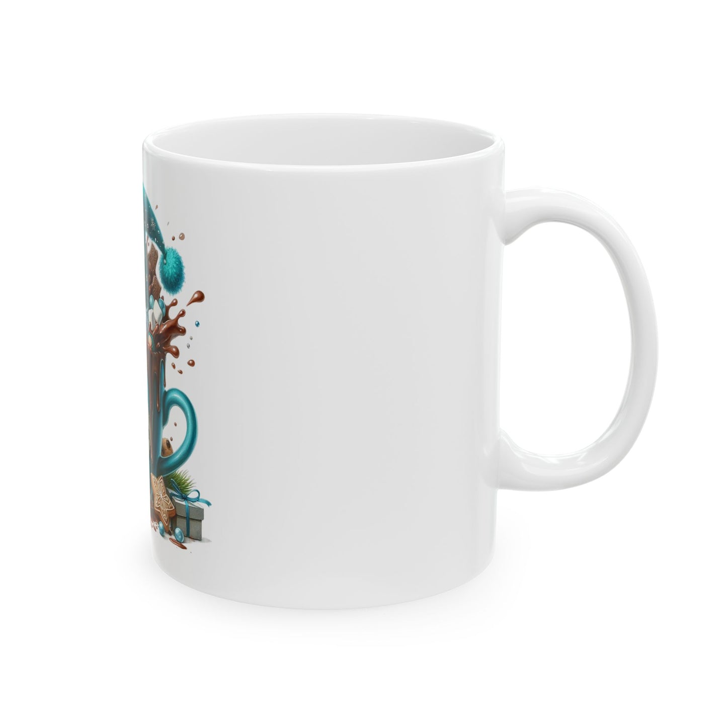 Hot Chocolate Ceramic Mug, (11oz, 15oz)