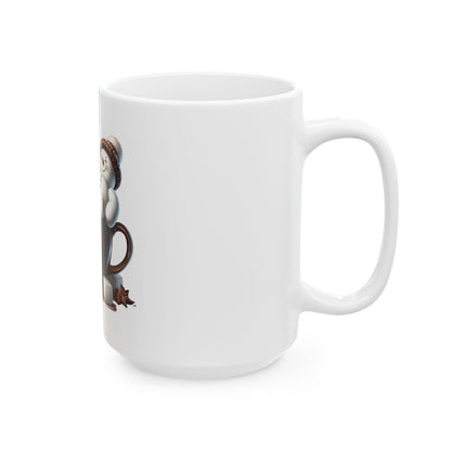 Marshmallow Ceramic Mug, (11oz, 15oz)