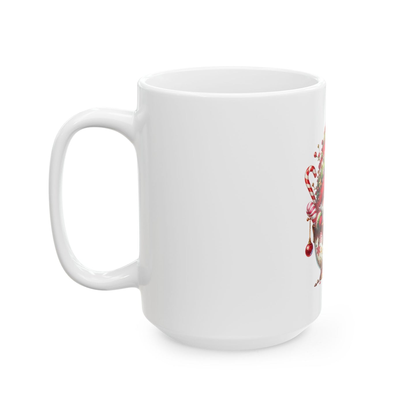 Merry Christmas Ceramic Mug, (11oz, 15oz)