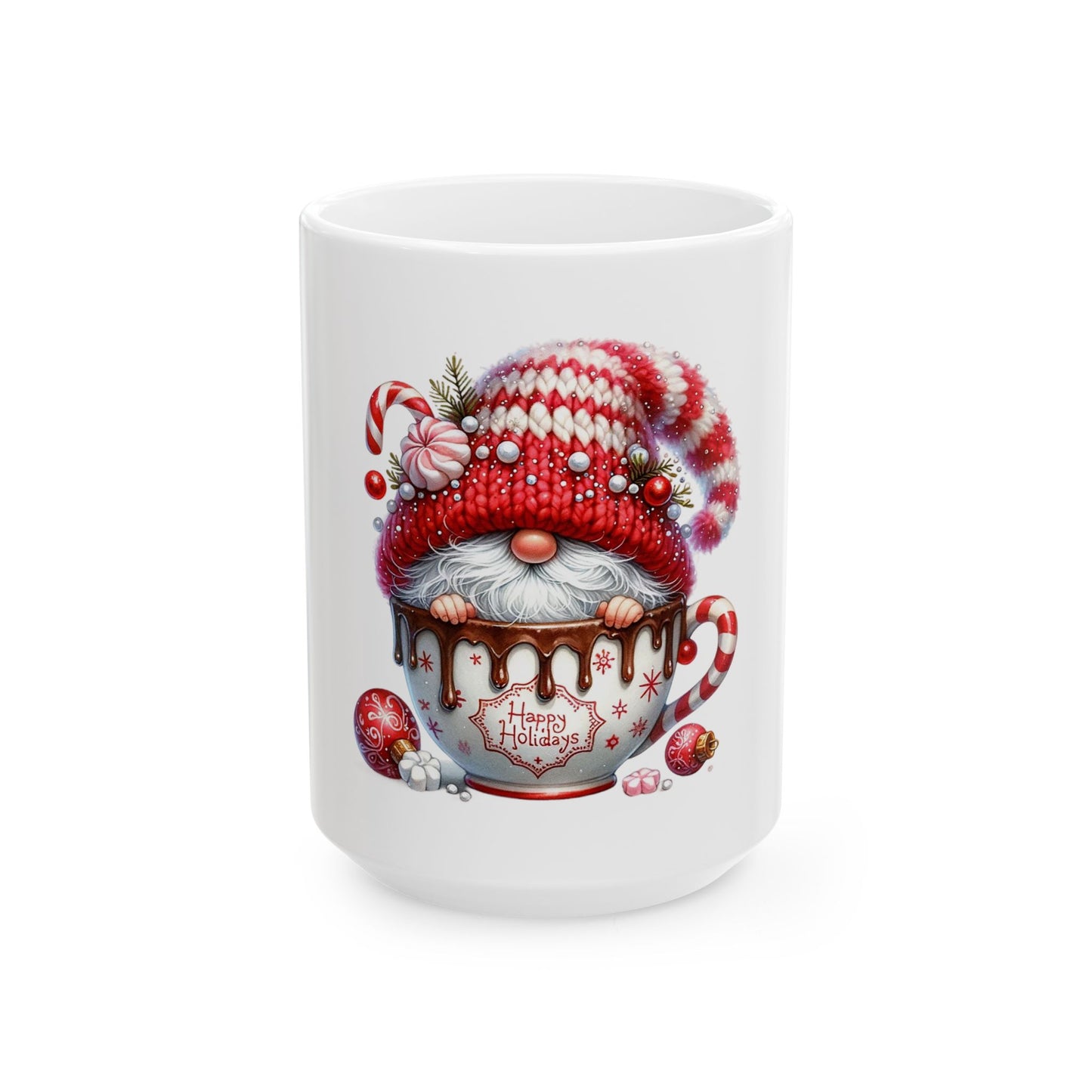 Happy Holidays Ceramic Mug, (11oz, 15oz)