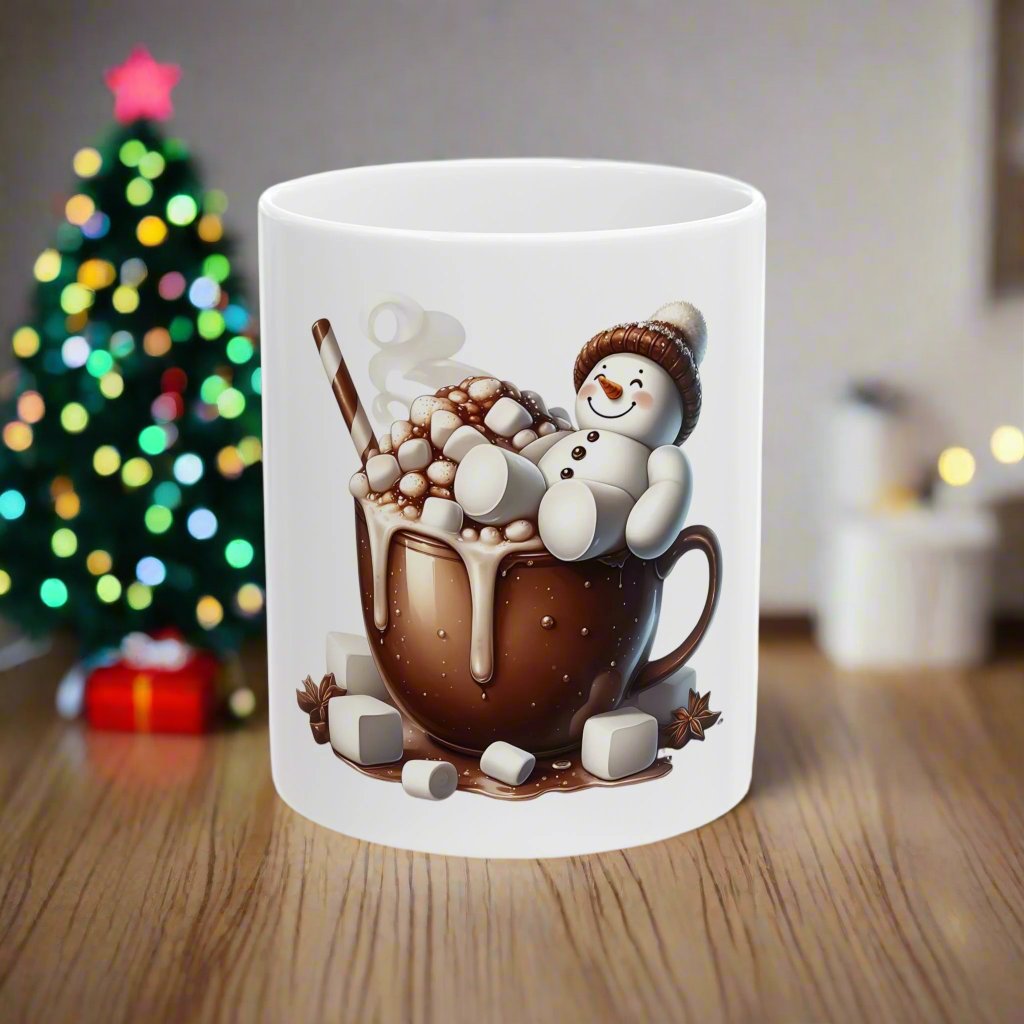 Marshmallow Ceramic Mug, (11oz, 15oz)