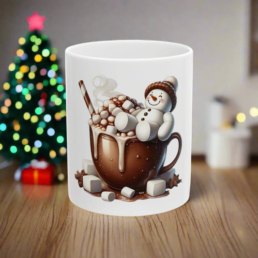 Marshmallow Ceramic Mug, (11oz, 15oz)