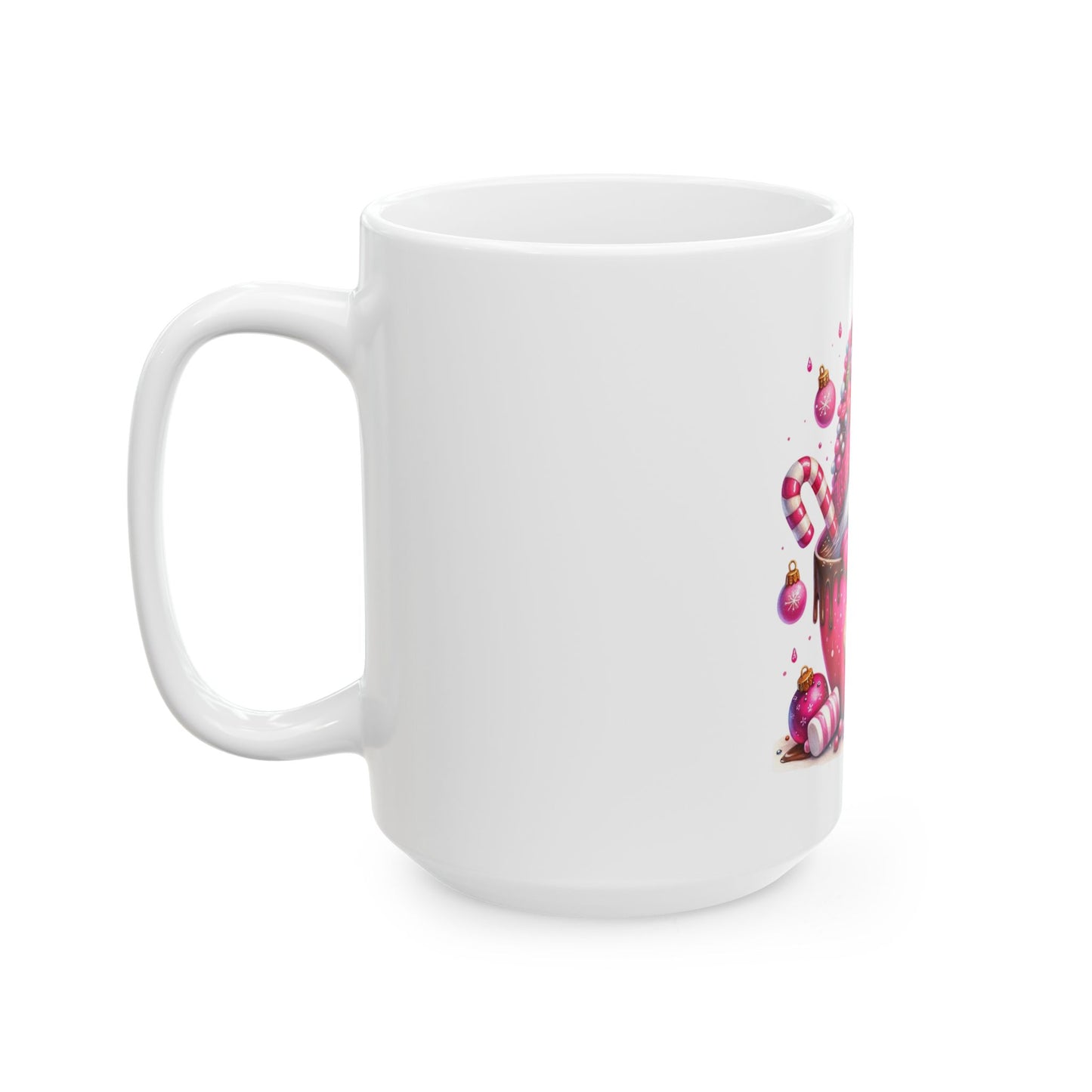 Festive Sips Ceramic Mug, (11oz, 15oz)