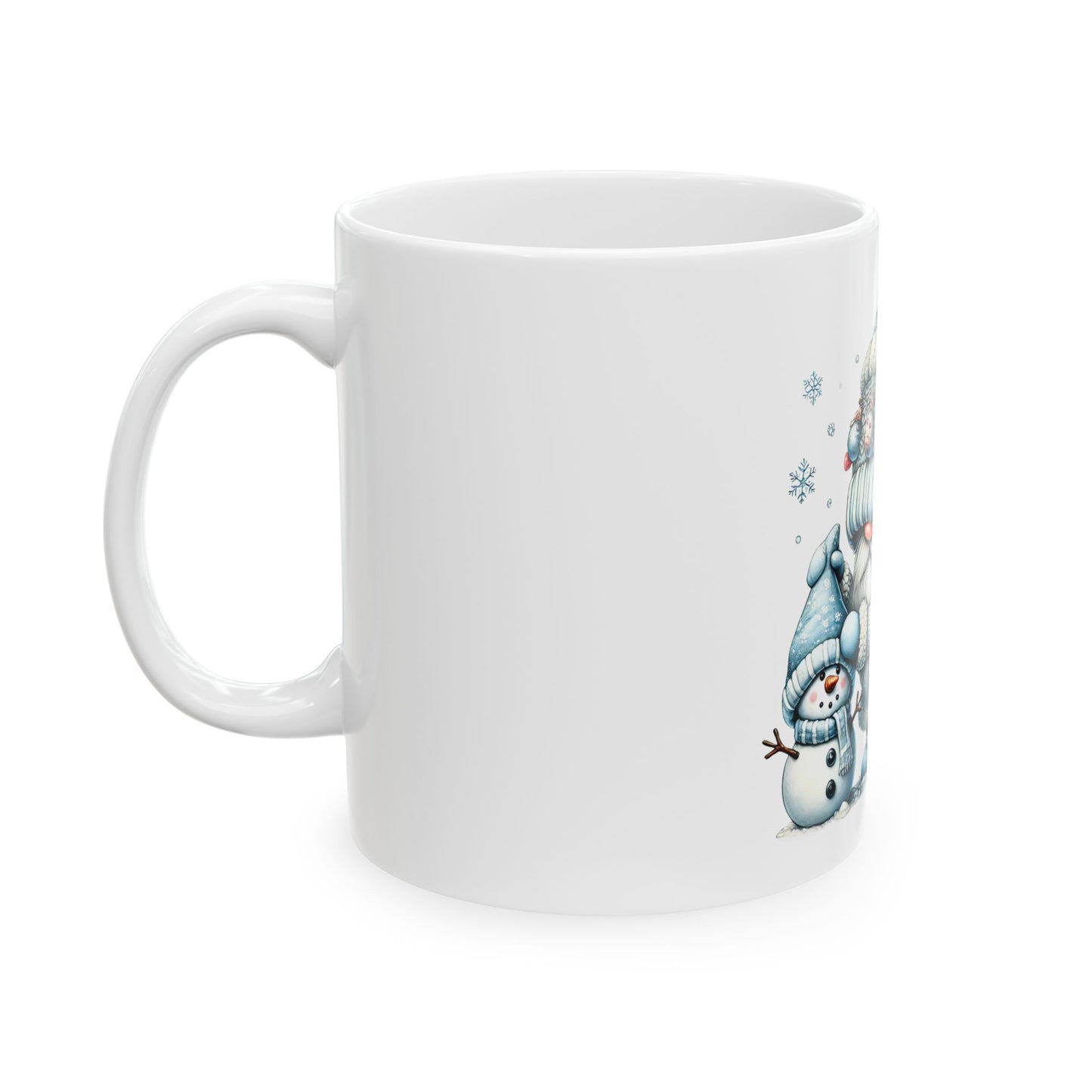 Snow Ceramic Mug, (11oz, 15oz)