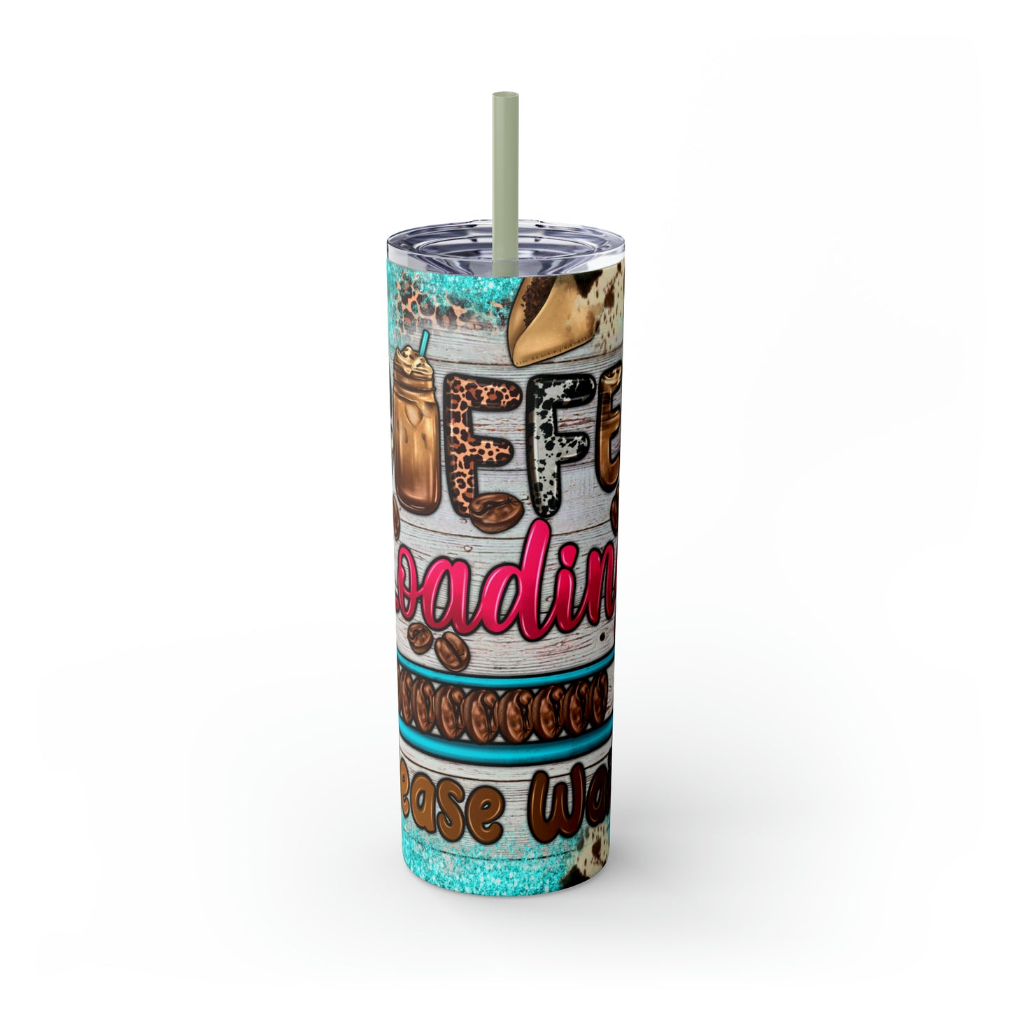 Coffee Loading - Tumbler with Straw, 20oz