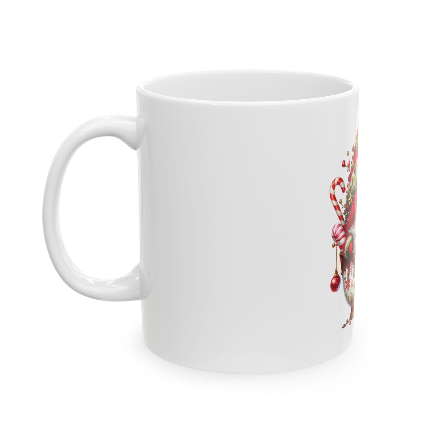 Merry Christmas Ceramic Mug, (11oz, 15oz)