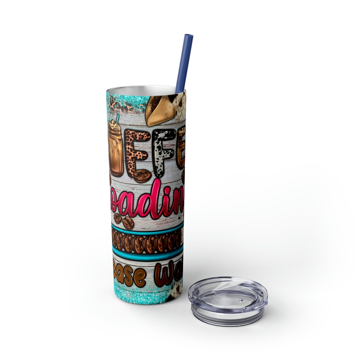 Coffee Loading - Tumbler with Straw, 20oz